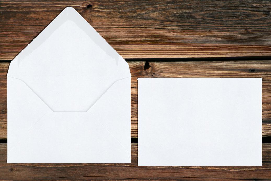 Briefhüllen 80x114 mm Nassklebend Weiß 120 g/qm